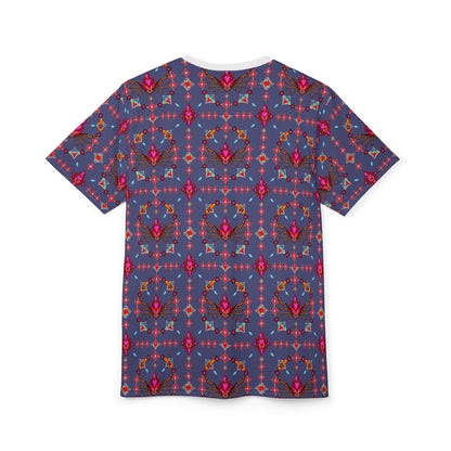 Unisex Cut & Sew T-Shirt, (AOP), Scorpio, Zodiac v2, Jewels Pattern