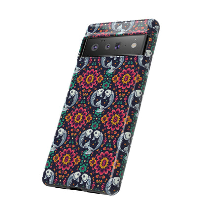 Tough Cases, Pisces, Zodiac v4, Flower Pattern