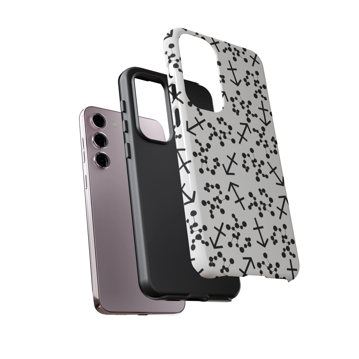 Tough Cases with the Sagittarius Zodiac sign for iPhone, Samsung Galaxy, and Google Pixel devices
