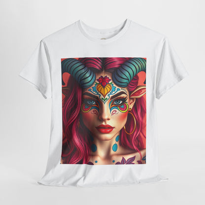 Unisex Heavy Cotton T-Shirt, Taurus, Zodiac, Sexy Art