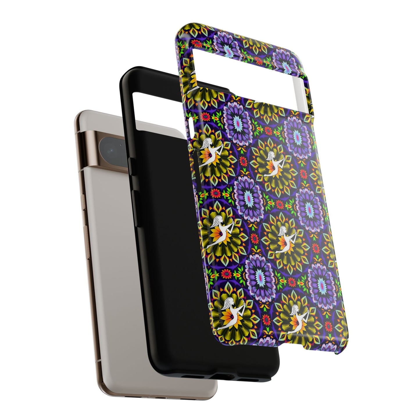 Tough Cases, Sagittarius, Zodiac v1, Flower Pattern