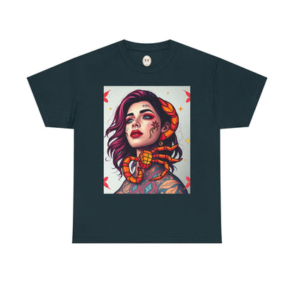 Unisex Heavy Cotton T-Shirt, Scorpio, Zodiac v3, Sexy Art