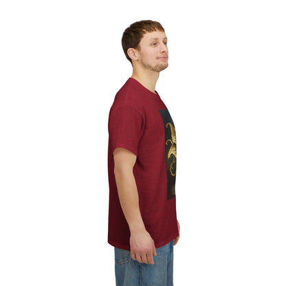 Unisex Heavy Cotton T-Shirt, Sagittarius King, Bow & Arrow v1, Zodiac Design