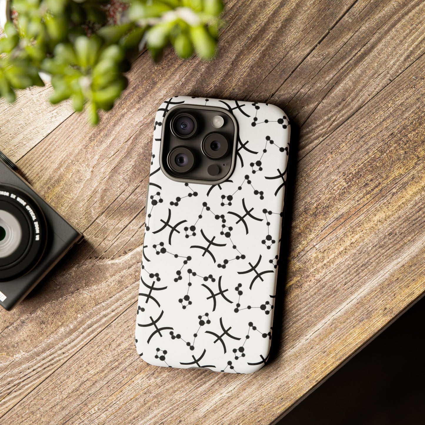 Tough Cases with the Pisces Zodiac sign for iPhone, Samsung Galaxy, and Google Pixel devices