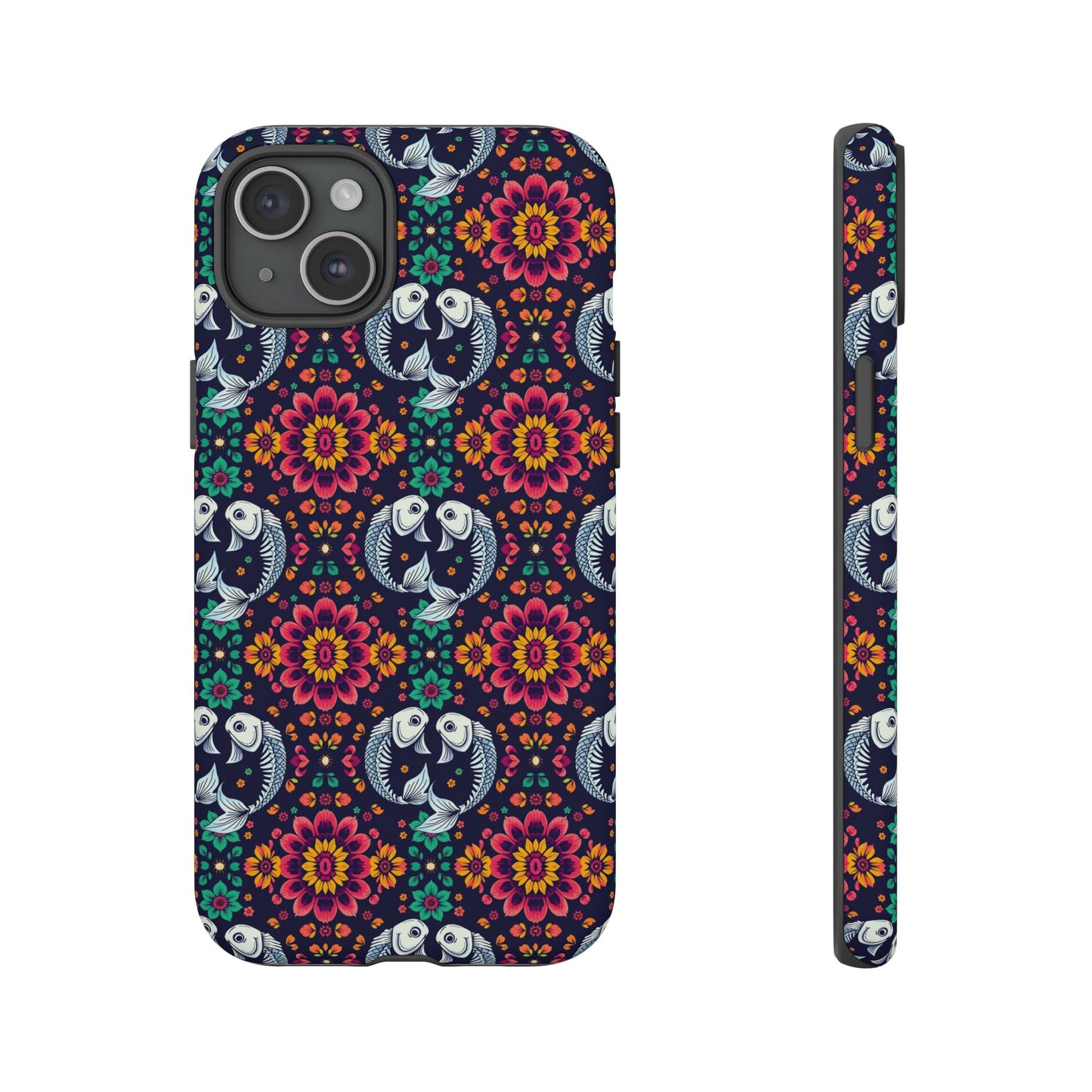 Tough Cases, Pisces, Zodiac v4, Flower Pattern