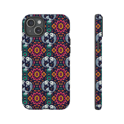 Tough Cases, Pisces, Zodiac v4, Flower Pattern