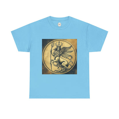 Unisex Heavy Cotton T-Shirt, Angel Animal, Virgo Zodiac Design