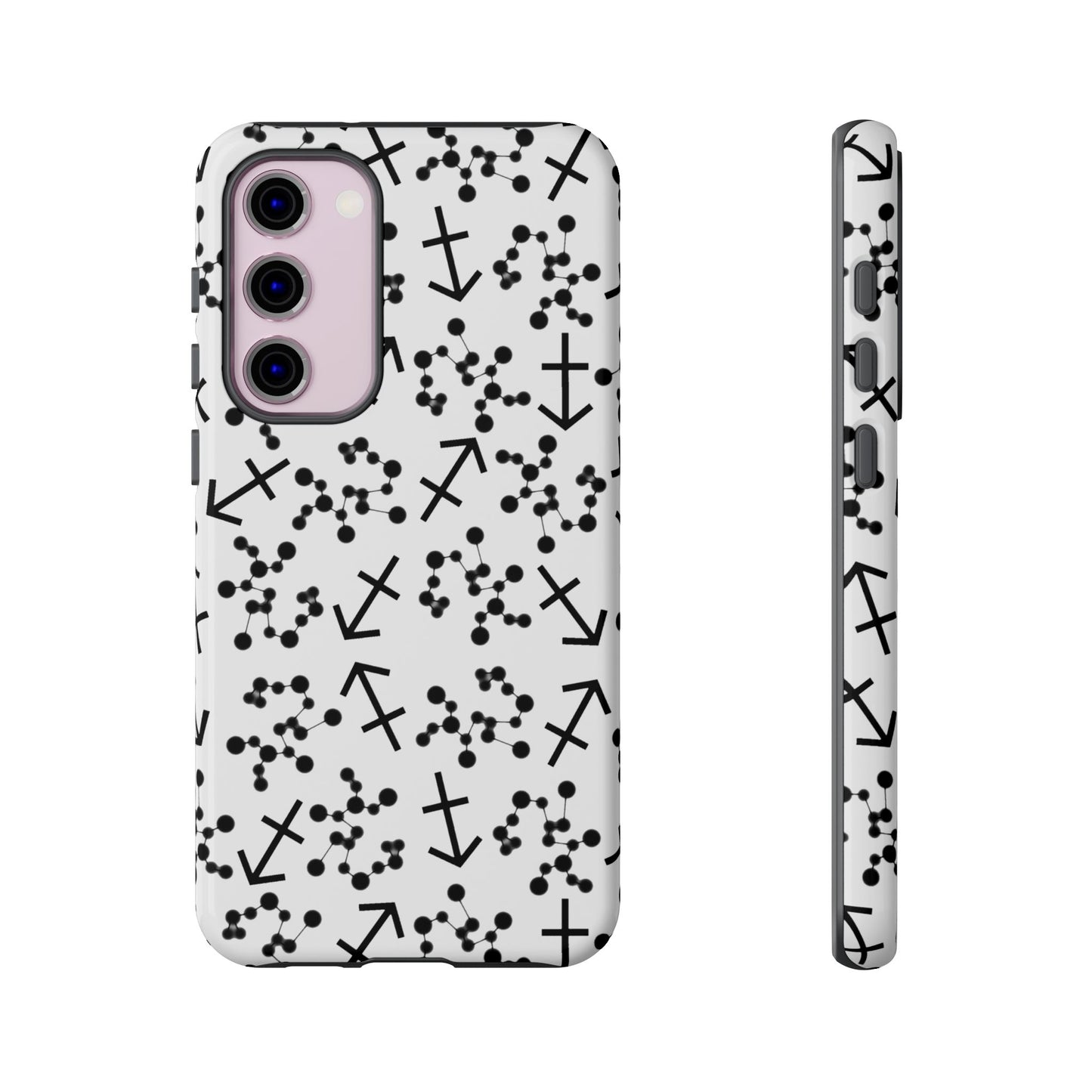 Tough Cases with the Sagittarius Zodiac sign for iPhone, Samsung Galaxy, and Google Pixel devices