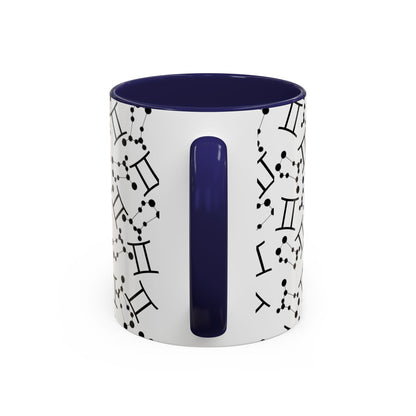 Accent Coffee Mug with the Gemini sign (11, 15oz)