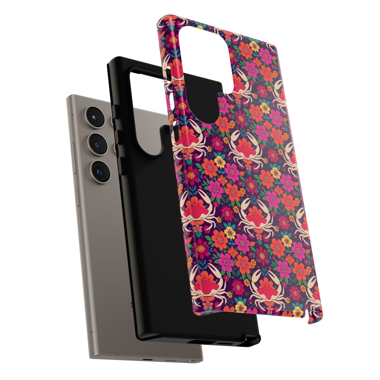 Tough Cases, Cancer, Zodiac v1, Flower Pattern