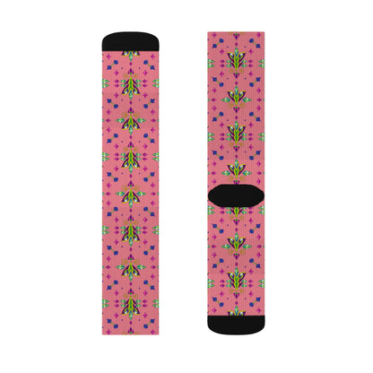 Sublimation Socks, Aquarius, Zodiac v4, Jewel Pattern