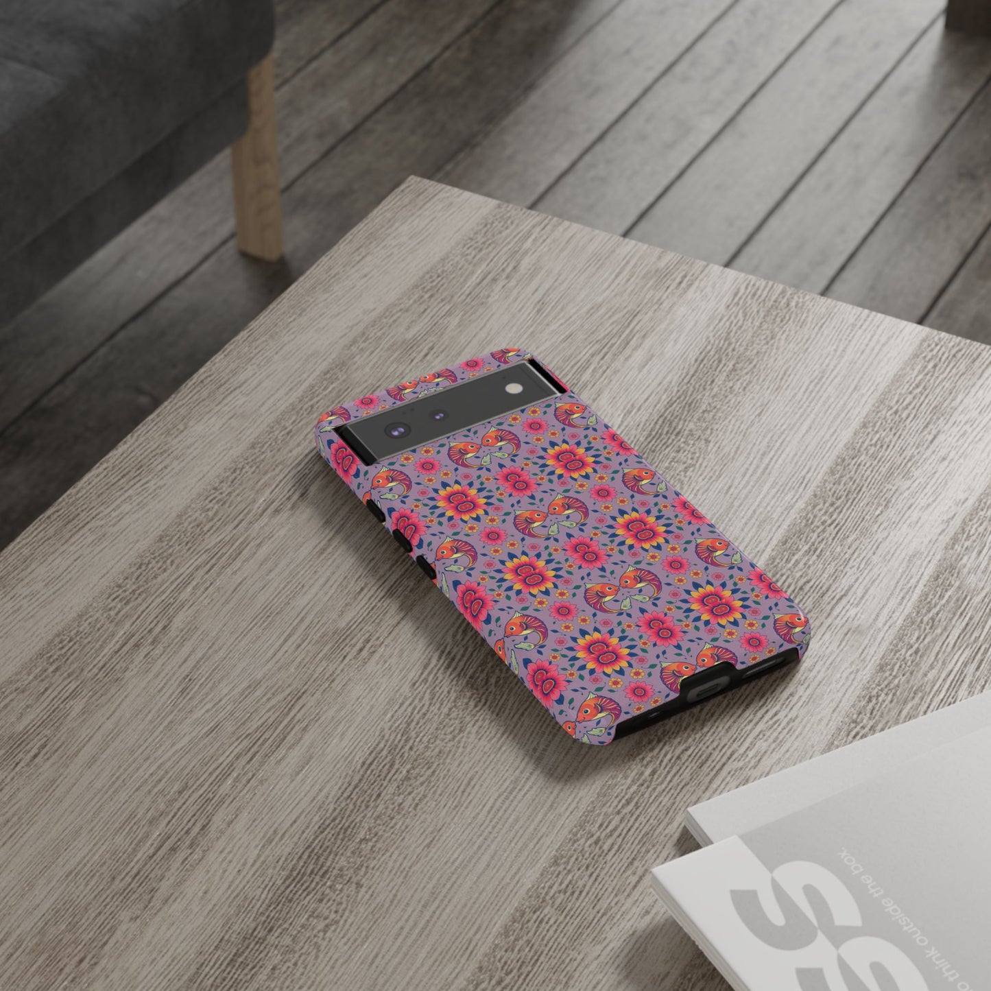 Tough Cases, Pisces, Zodiac v3, Flower Pattern