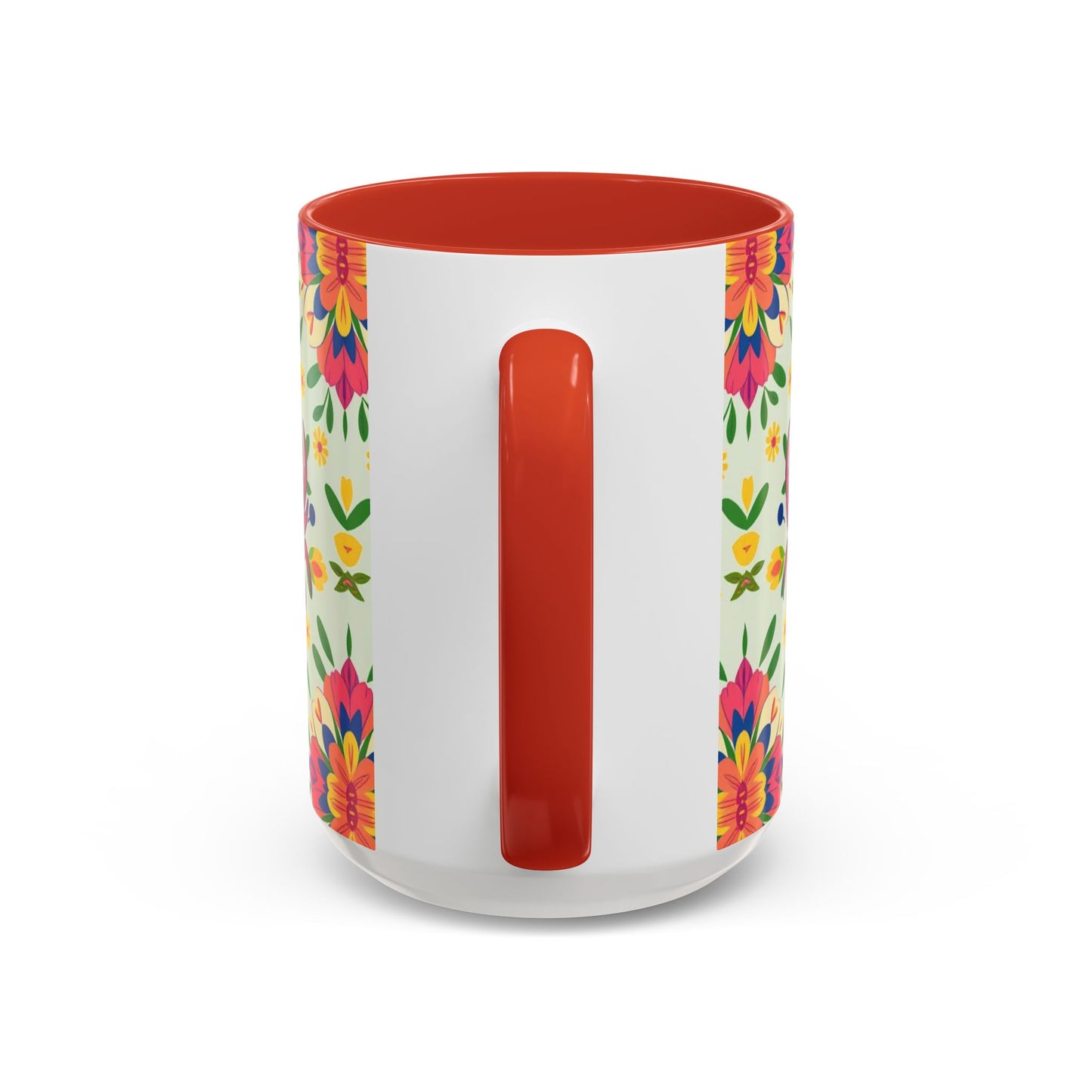 Accent Coffee Mug, Cancer, Zodiac v3, Flower Pattern, (11, 15oz)