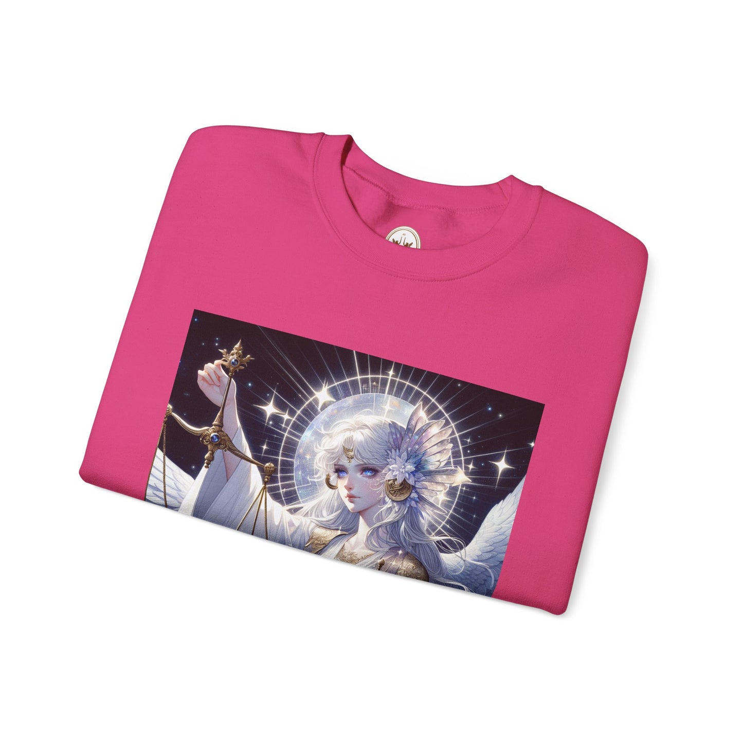 Unisex Heavy Blend™ Crewneck Sweatshirt,anime angel, Libra Zodiac Design