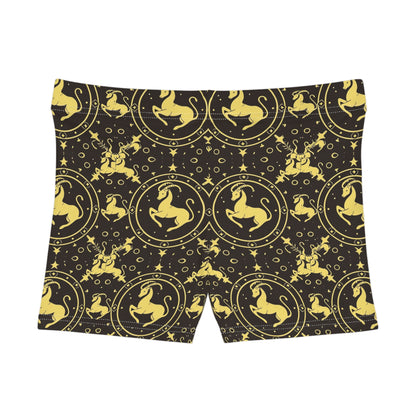 Women's Shorts, AOP, Capricorn, Zodiac v1, Pattern