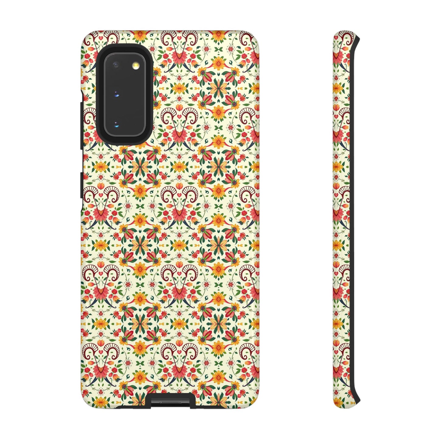 Tough Cases, Aries, Zodiac, Flower Pattern