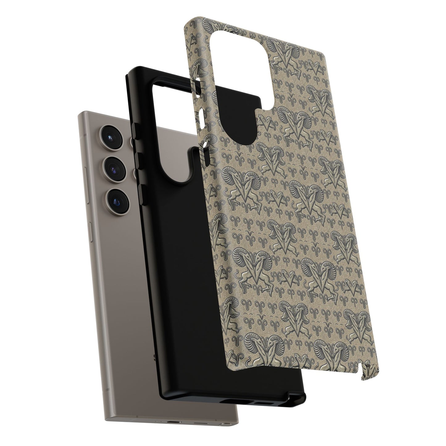 Tough Cases, Aries, Zodiac, Metal Pattern