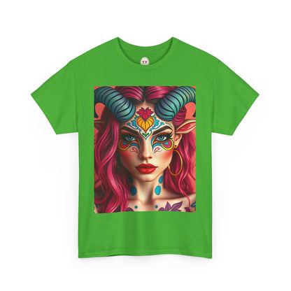 Unisex Heavy Cotton T-Shirt, Taurus, Zodiac, Sexy Art