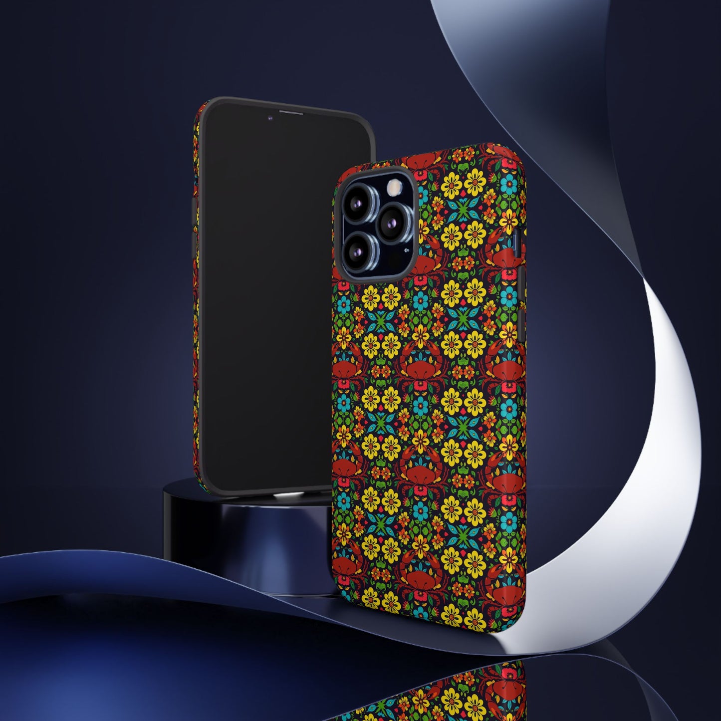 Tough Cases, Cancer, Zodiac v2, Flower Pattern