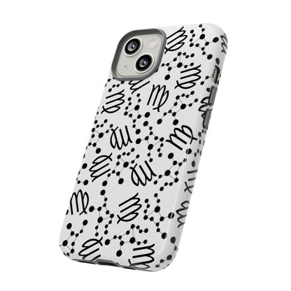 Tough Cases with the Virgo Zodiac sign for iPhone, Samsung Galaxy, and Google Pixel devices