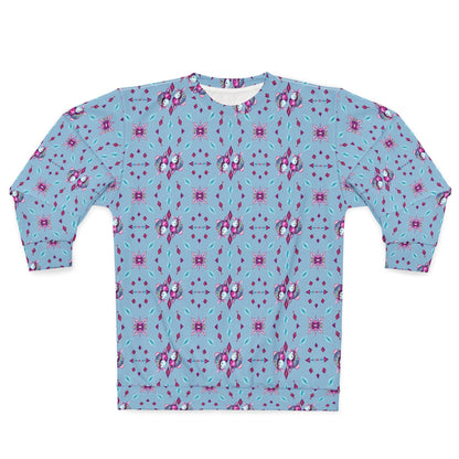 Unisex Sweatshirt (AOP), Pisces, Zodiac v3, Jewel Pattern