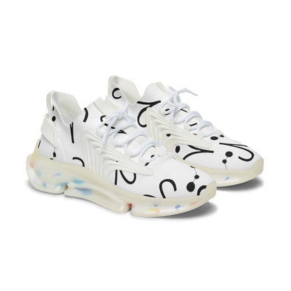 Women's Mesh Sneakers, Constellation & Symbol, Aries Zodiac Sign, AOP