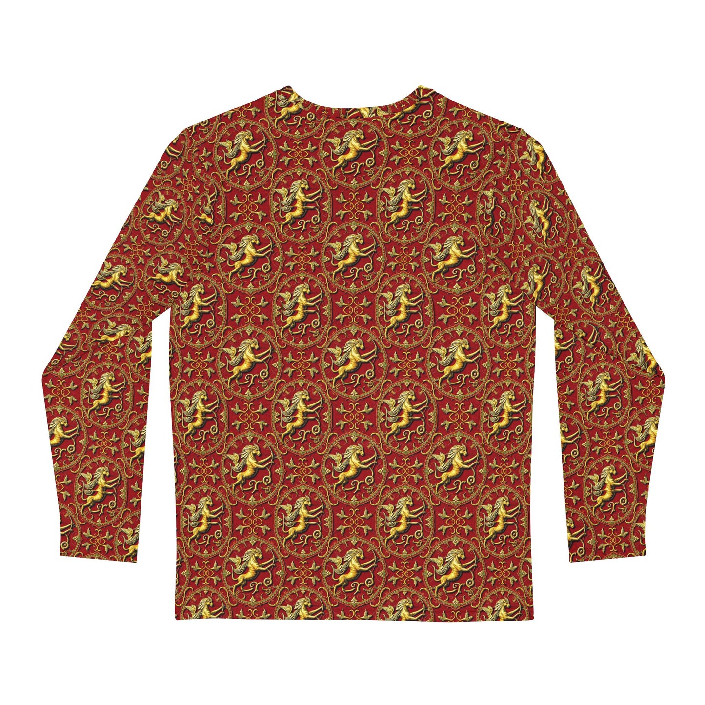 Men's Long Sleeve Shirt, (AOP), Sagittarius, Zodiac v3, Pattern