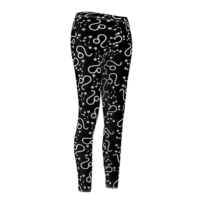 Women's Zodiac Cut & Sew Casual Leggings Leo Zodiac sign