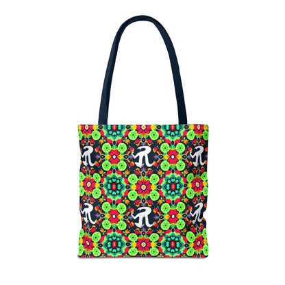 Tote Bag, (AOP), Aquarius, Zodiac v4, Flower Pattern