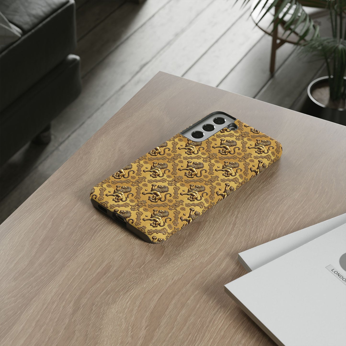 Tough Cases, Leo, Zodiac, Metal Pattern