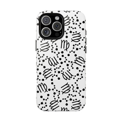 Tough Cases with the Virgo Zodiac sign for iPhone, Samsung Galaxy, and Google Pixel devices