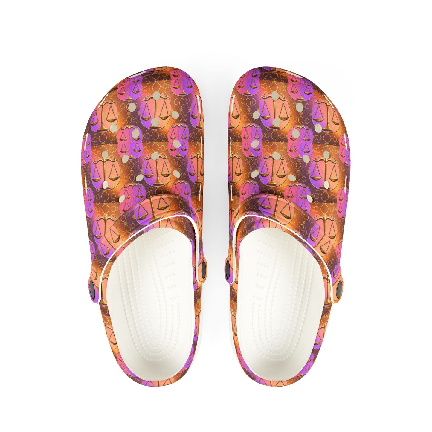 EVA Foam Rubber Shoes, (AOP), Libra, Zodiac, Pattern