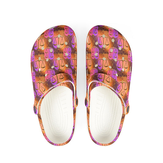 EVA Foam Rubber Shoes, (AOP), Libra, Zodiac, Pattern