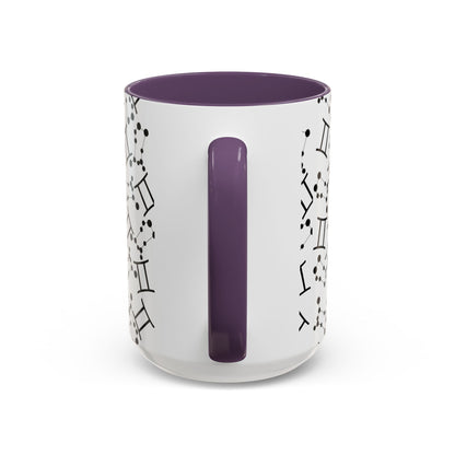 Accent Coffee Mug with the Gemini sign (11, 15oz)