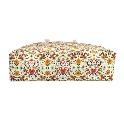 Weekender Bag, Aries, Zodiac, Flower Pattern
