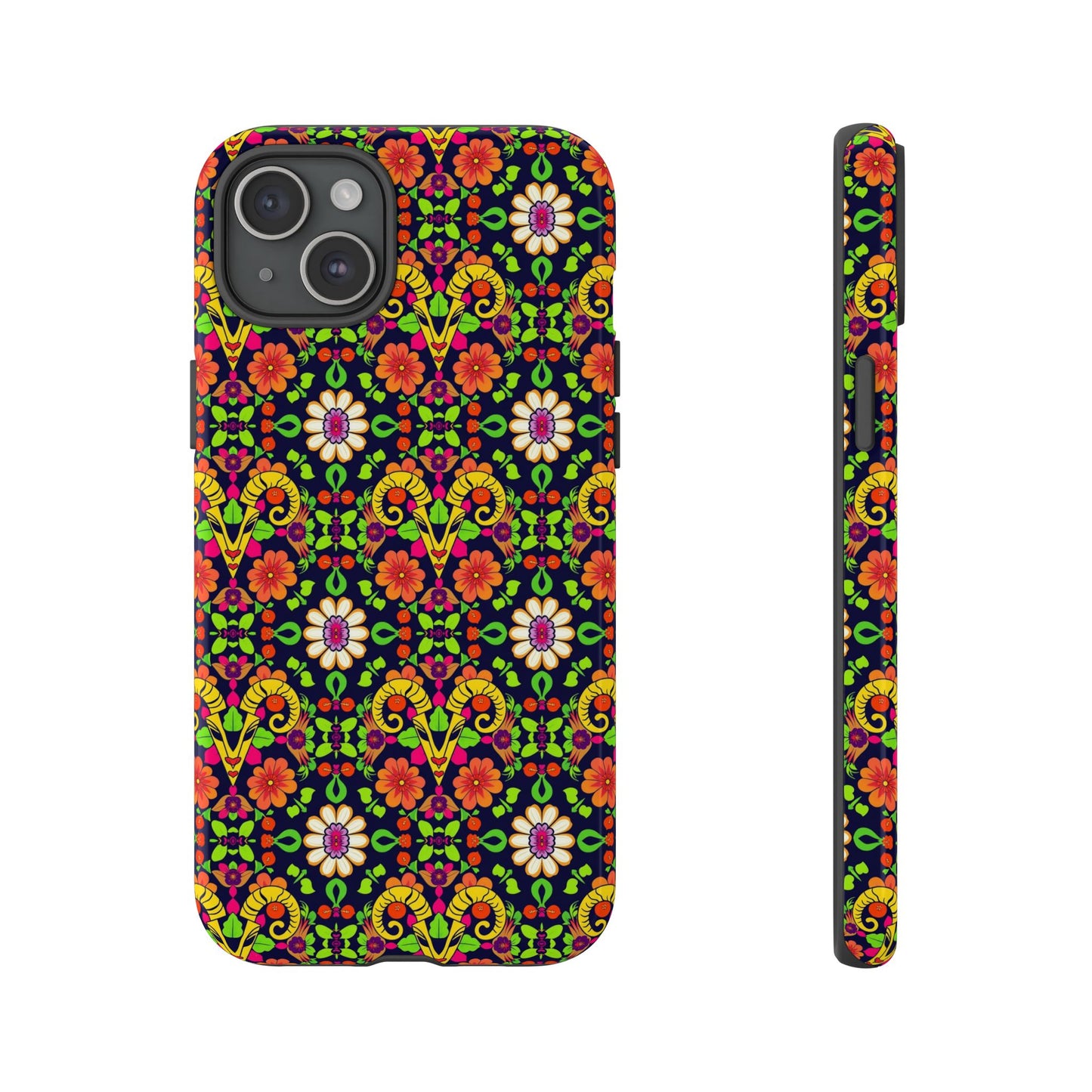Tough Cases, Aries, Zodiac v4, Flower Pattern