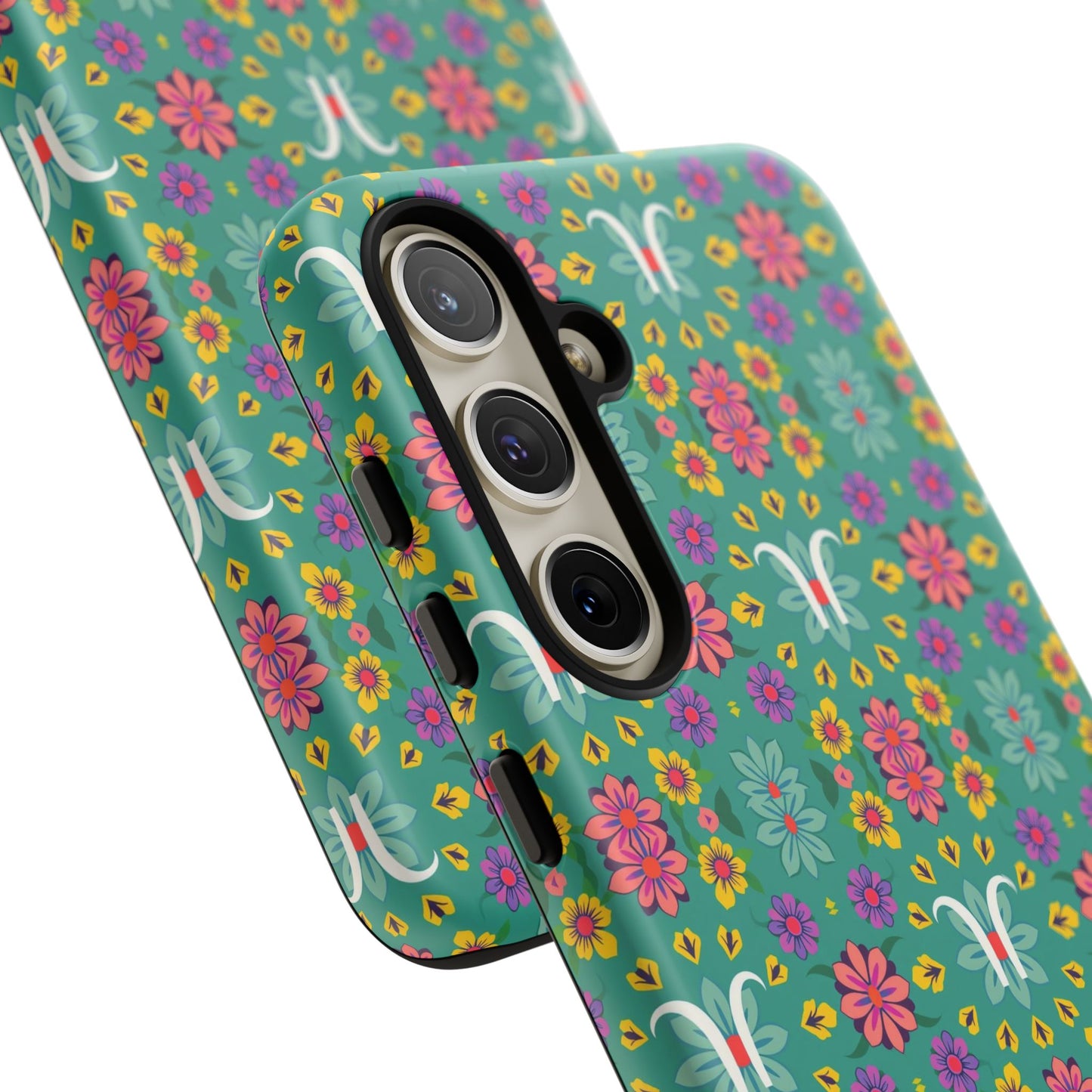 Tough Cases, Aquarius, Zodiac v4, Flower Pattern