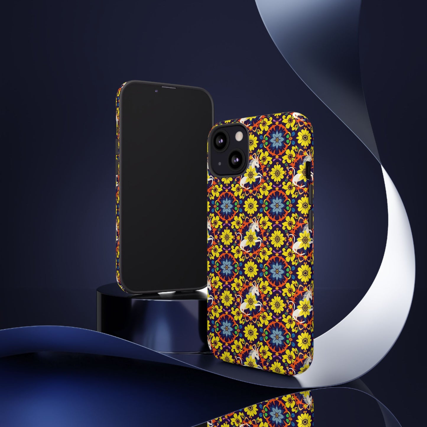 Tough Cases, Aquarius, Zodiac v3, Flower Pattern