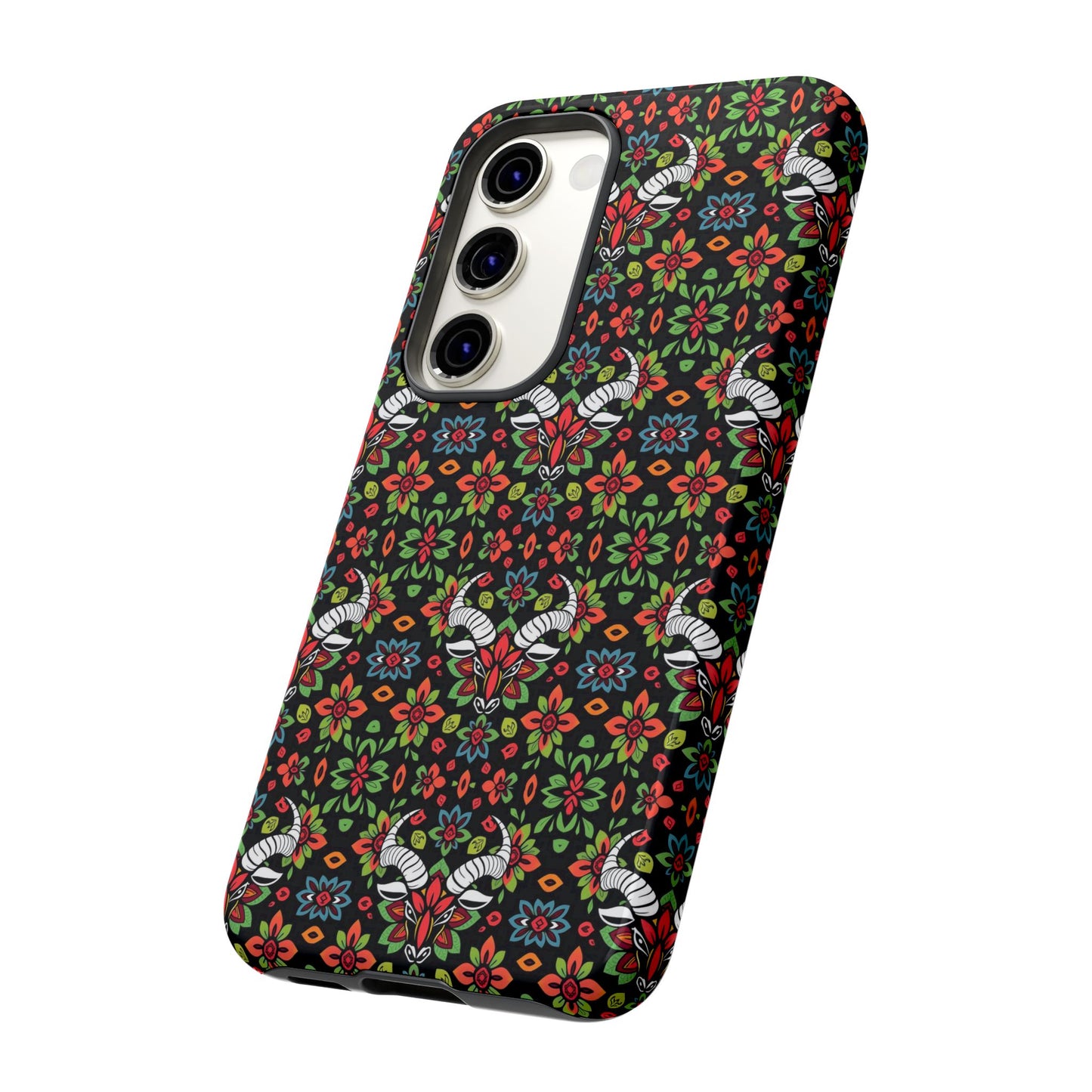 Tough Cases, Taurus, Zodiac v2, Flower Pattern
