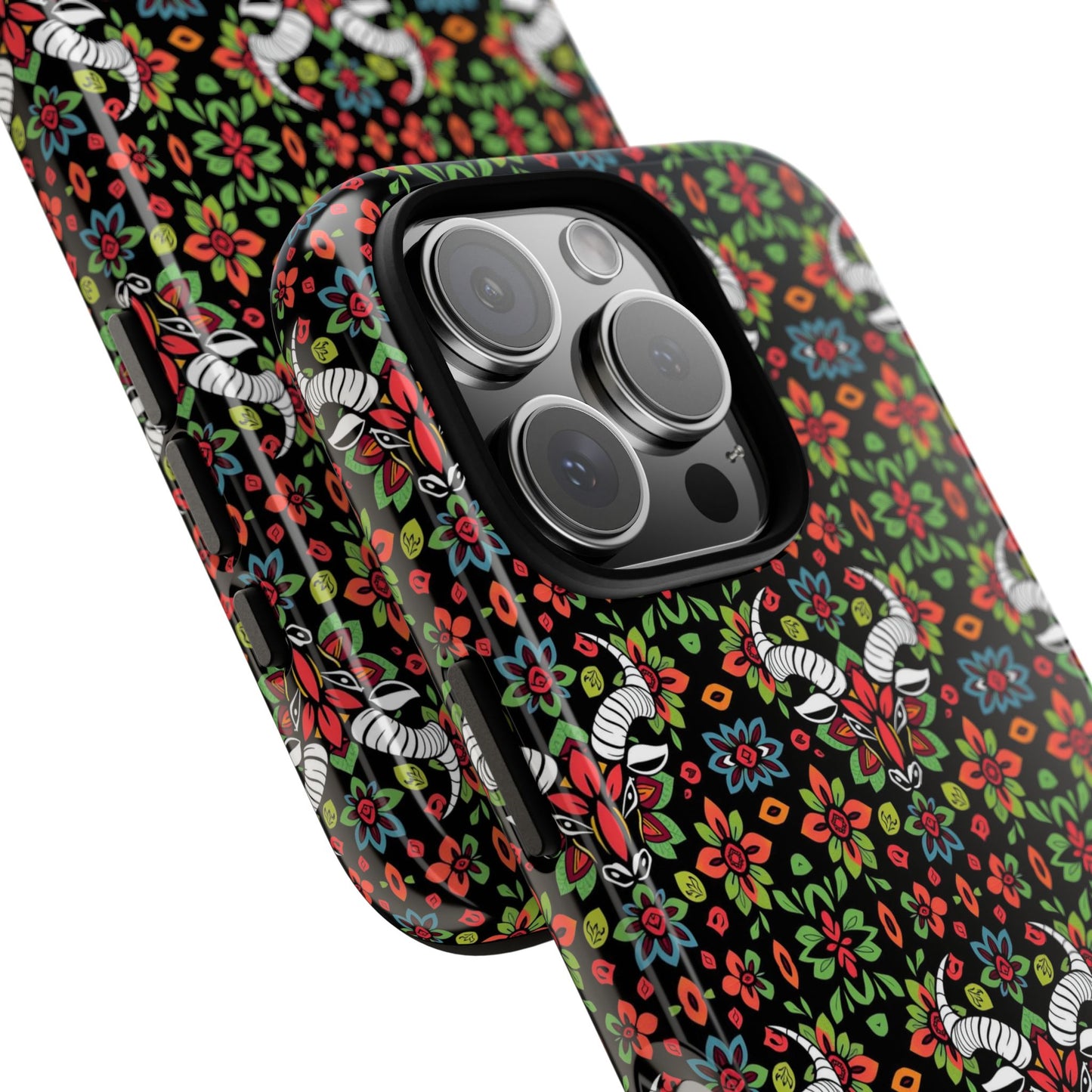 Tough Cases, Taurus, Zodiac v2, Flower Pattern