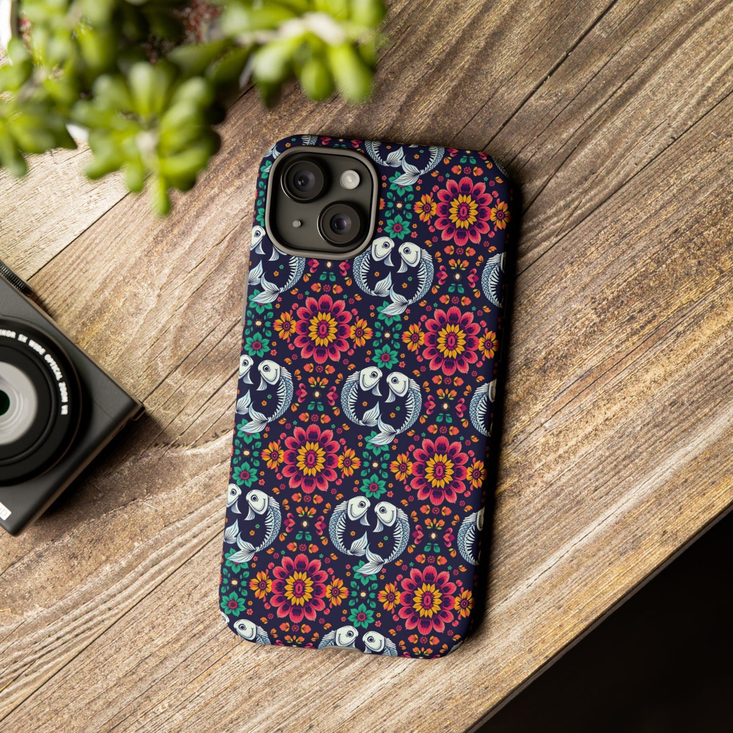 Tough Cases, Pisces, Zodiac v4, Flower Pattern