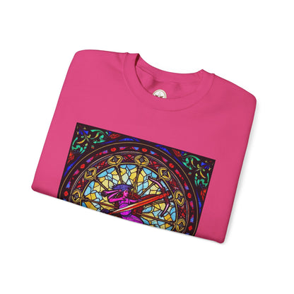Unisex Heavy Blend™ Crewneck Sweatshirt, Glass 1, Sagittarius Zodiac Design