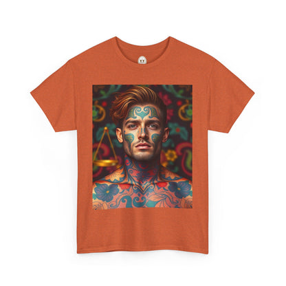 Unisex Heavy Cotton T-Shirt, Libra, Zodiac, Sexy Art