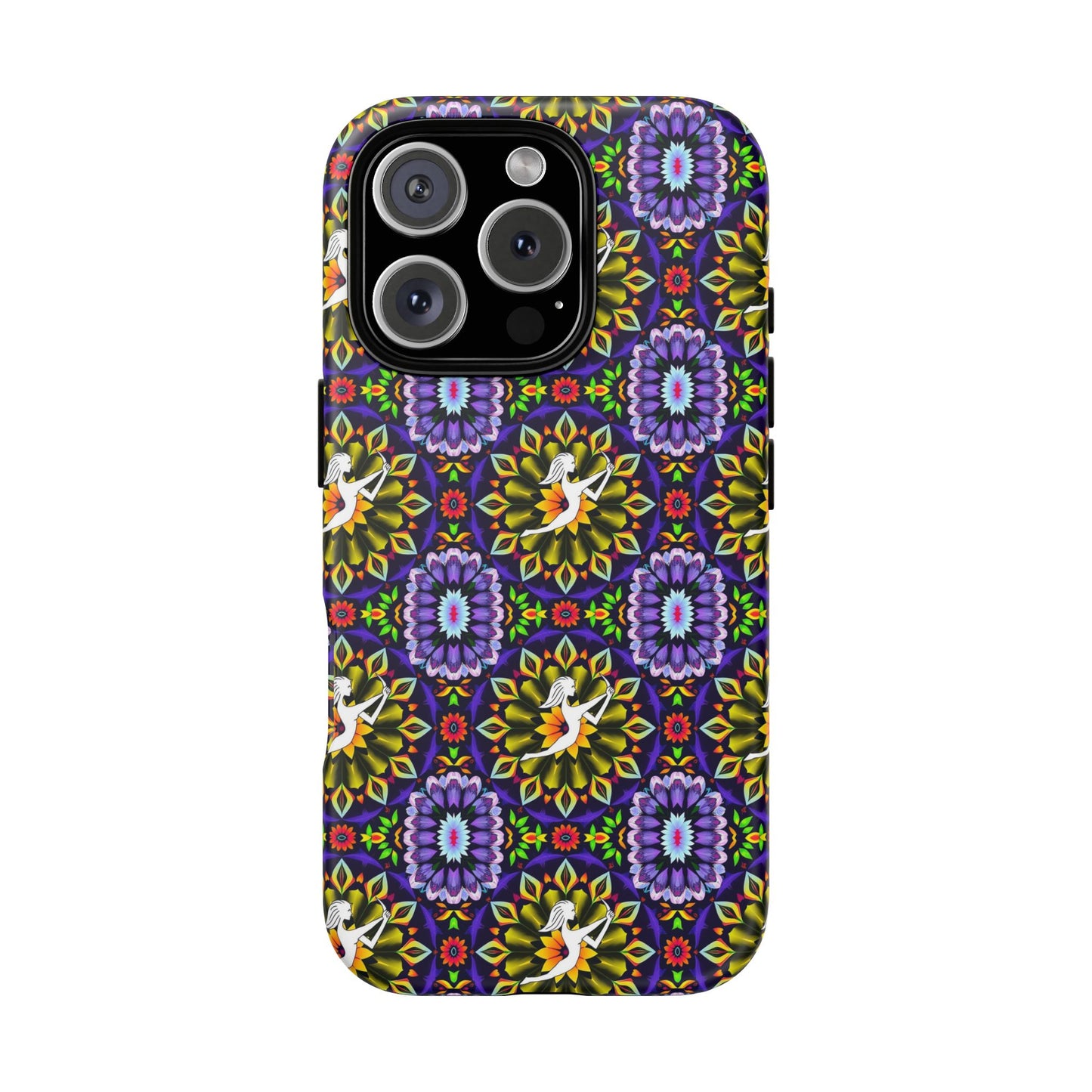 Tough Cases, Sagittarius, Zodiac v1, Flower Pattern