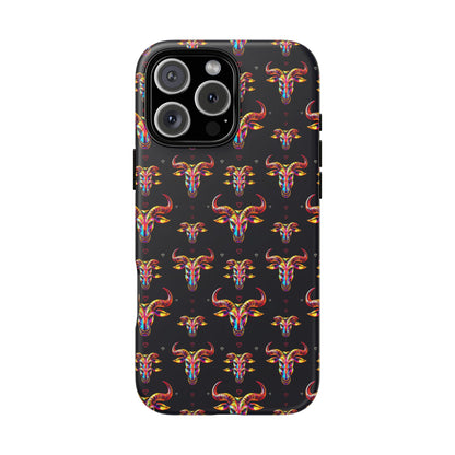 Tough Cases, Taurus, Zodiac, Metal Pattern