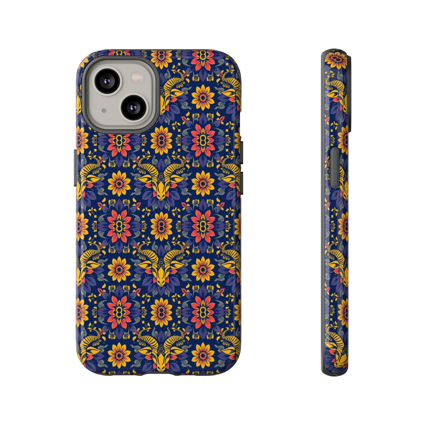 Tough Cases, Taurus, Zodiac v3, Flower Pattern
