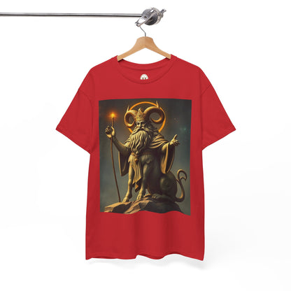 Unisex Heavy Cotton T-Shirt, Taurus God, Zodiac Design