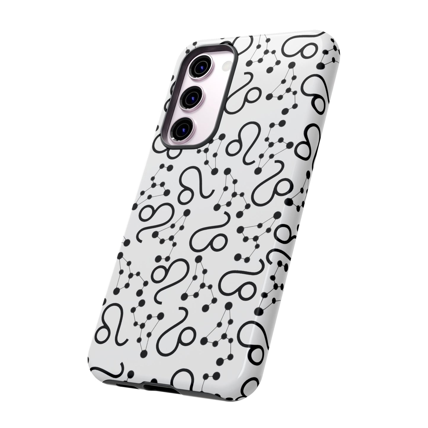 Tough Cases with the Leo Zodiac sign for iPhone, Samsung Galaxy, and Google Pixel devices