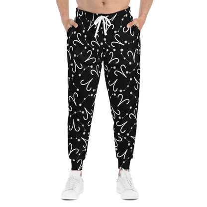 Athletic Joggers Aries Zodiac sign (AOP)