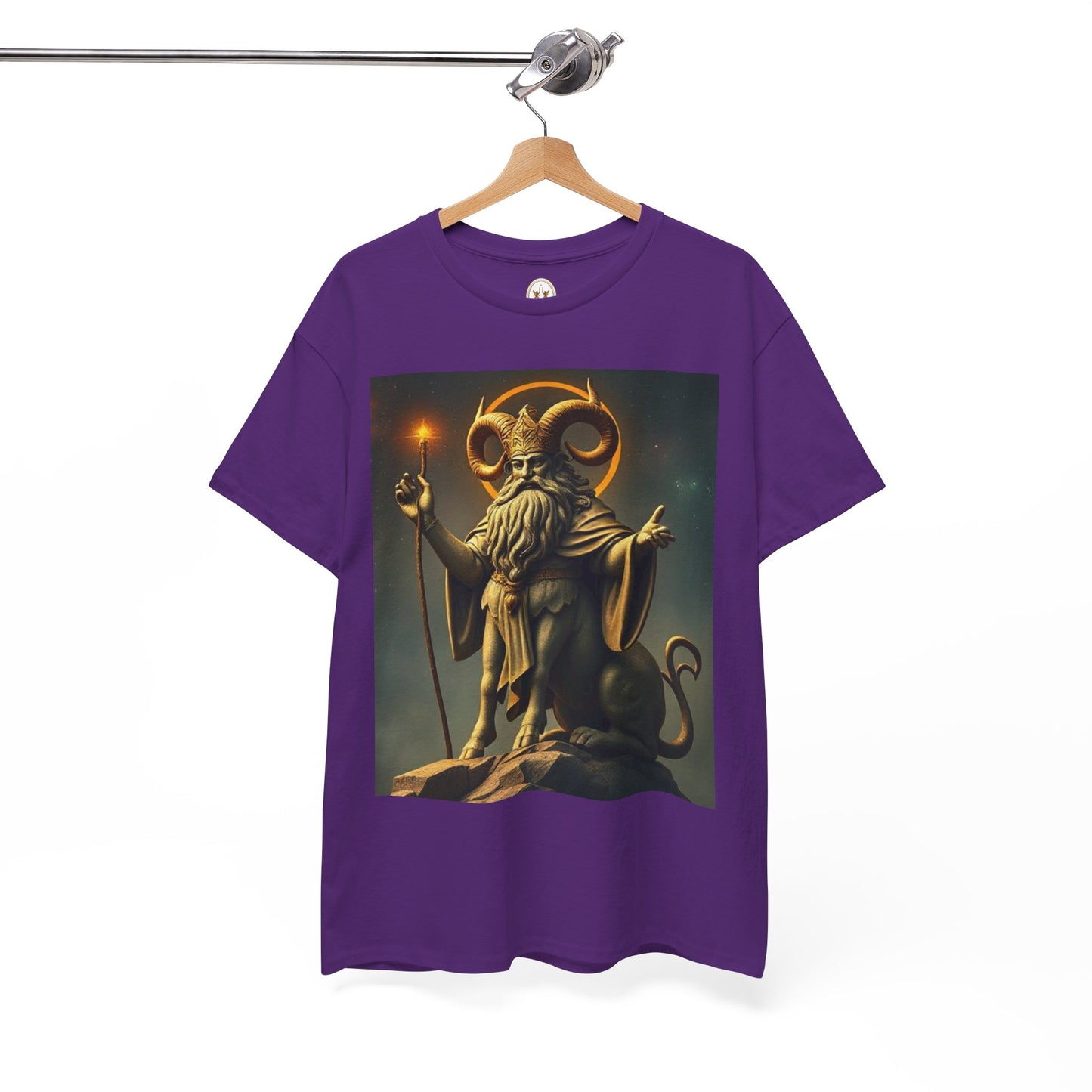 Unisex Heavy Cotton T-Shirt, Taurus God, Zodiac Design